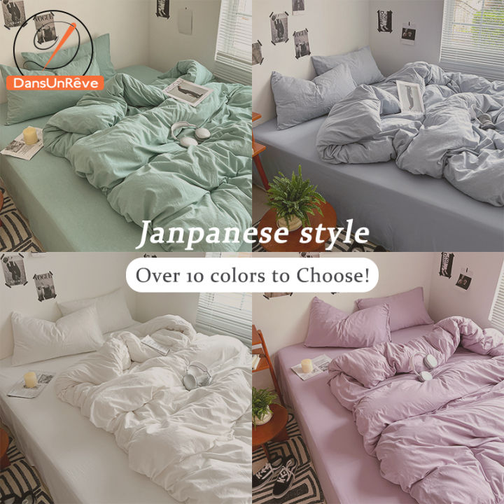 Dansunreve%20Washed%20Cotton%20Duvet%20Cover%20Single%20Queen%20Plain%20Quilt%20Cover%20Grey%20Blue%20Coffee%20Khaki%20Pink%20Quilt%20Cover%20King/Super%20King%20-%20Image%202