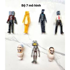 Combo đồ chơi mô hình Skibidi Toilet  Camera men  TV men ... kỳ dị ngộ nghĩnh