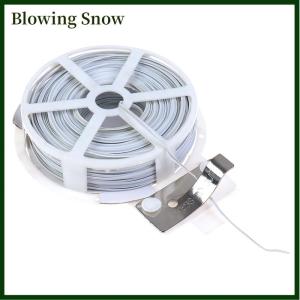 Blowing 1Pc (50m) White Multi-Function Sturdy Garden Plant Twist Tie with Coated Wire