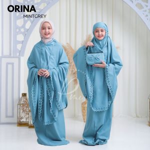 Melika - Mukena Dewasa Katun Laser Cut Orin