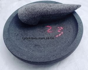 Cobek Batu Alam 24Cm