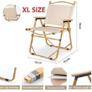 Camping Outdoor Beach Chair Fishing Folding Camp Hiking Armrest Stool Kerusi Healing
