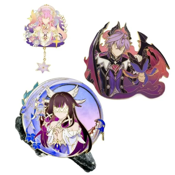 Perpe PERPE Metal Anime Durin Cosplay Badges DIY Game Genshin Impact ...