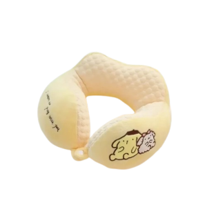 Bantal Leher Traveling Dewasa Anak anak Motif Kuromi Cinnamoroll Kartun Lucu Bahan Halus Lembut SNI