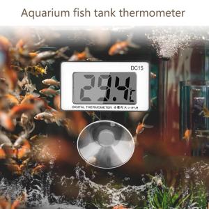 LCD Display Aquariums Thermometers with 30cm Depth Water Resistance For Saltwater Freshwater Tanks With High Sensitivity