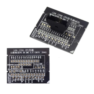 เครื่องวิเคราะห์ตัวทดสอบซ็อกเก็ต CPU LGA1700ตั้งโต๊ะ X8 DMI 5.0เครื่องวิเคราะห์ Z690 H670โหลดดัมมี่มีอินดิเคเตอร์ LED โหลดปลอม