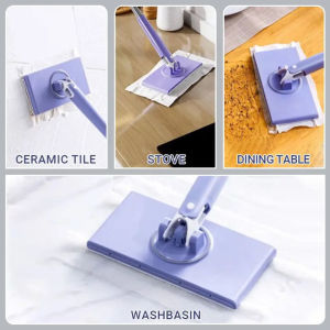 Hands-Free Cleaning Mop For Floor/Window 360°Rotation Mini Mop For Wet Wipes Household Kitchen Cleaning Tool