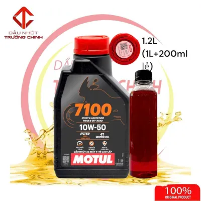 Nhớt Motul 7100 10W50 dành cho xe số xe côn