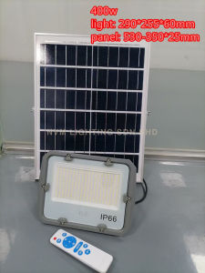 【GUARANTEE TO LIGHT 10-12H】/600w LED solar spotlight lampu