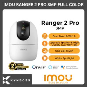 Imou Ranger 2 Pro 3mp Smart IP Camera WiFi Kamera CCTV Wireless Indoor Full Color Night Vision