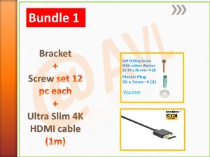 TV mount 42"-120" Large Size Fixed TV Mount Wall Bracket SG READY STOCK