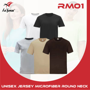 LEFONSEUnisex Microfiber T Shirt Round Neck PrimeTech Tee 100% PrimeTech Microfiber 160gsm Mini Eyelet Quick Dry Antibacterial Antimicrobial Anti-Odor Breathable Anti UV Tear Away Label XS-3XL 5XL 7XL Sports Activewear Baju Sukan 男女速干T恤 RM01
