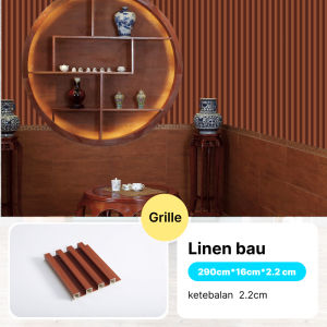 Wood Wall Panel Dekorasi Dinding 160x22mm 2.9Meter Anti Rayap Dan Anti Air WPC Aestetic/Wood Panel WPC / Wall Panel PVC / Woodpanel Wallpanel Kisi Kisi Kayu / Panel Dinding Motif Kayu