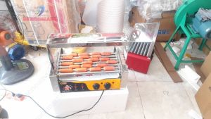 Bếp ránchiên xúc xích không tốn dầumỡ