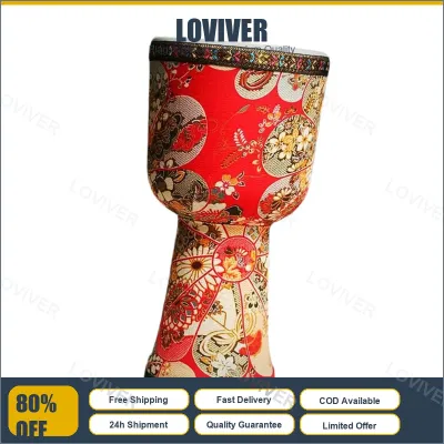 Djembe Drum Music Toy PVC Portable Percussion Instrument African Drum for Boys Girls Beginners Adults Stage Performance