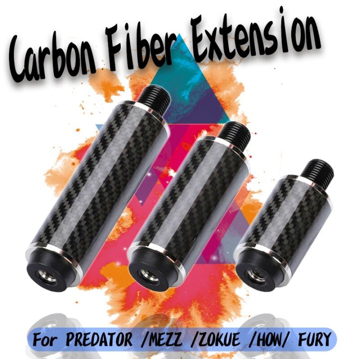 Carbon Fiber Pool Cue Extension - 9 Inch, 11.5mm Tip, For Predator Cues
