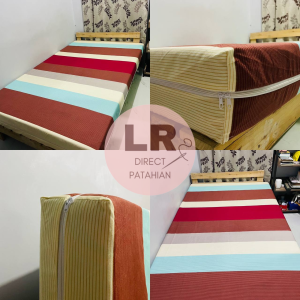 CANADIAN FOAM COVER WITH 3 SIDES ZIPPER - RANDOM DESIGN/COLOR
