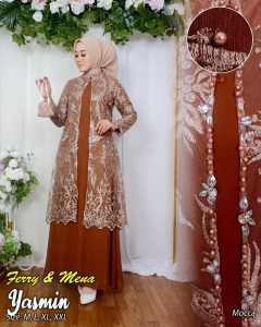 Gamis uoter Yasmin Edisi Lebaran Dan Hajatan / Gamis Payet Mewah Berkualitas / Real Pict