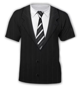 Striped Necktie Pattern T-shirt 3D Printing Fake Single Breasted Round Neck Short Sleeves Funny Fashion Summer New Tee Shirts