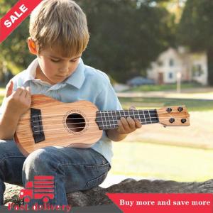 [COD]Flash Delivery 1Pcs Learning Educational Gifts 26 35cm Kids Guitar 4 Strings Musical Instrument With Paddles Simulating Yukrili Musical Toy