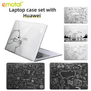 ชุดป้องกัน4ใน1สำหรับ Huawei Matebook D15 D14 D16แล็ปท็อปที่มีแผ่นครอบแป้นพิมพ์และฟิล์มกันรอย