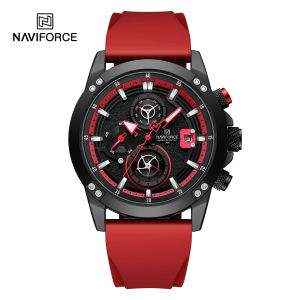 Jam tangan pria Navi force Nf8033BRR Original anti air chronograph