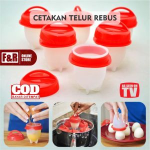 Alat Rebus Telur Cetakan Telur Rebus Perebus Telur Bahan Silikon Silicone Egg Boil 1 pcs