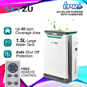 SKYZU 2 in 1 Air purifier 6 Stages Filtration system with Humidifier up to 80 m² - A350