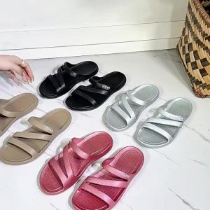 WomenS Summer Flat Non-Slip Lightweight Stylish GirlS Style Sandals For Skirts Hollow Breathable Roman Sandals