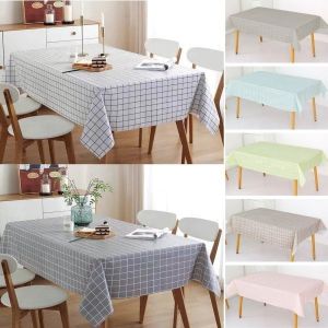Khăn trải bàn PVC chống thấm nước 137x137cm khăn trải bàn caro vintage khăn decor nhà cửa