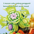 Pot Sukulen Bunga DIY Lego / Mainan Kreatif Ruang Dekorasi Buket / Tanaman Kehidupan Abadi Hadiah Gadis / Partikel Kecil Blok Bangunan. 