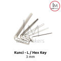 Kunci L / Hex Key / Allen Key 3mm. 
