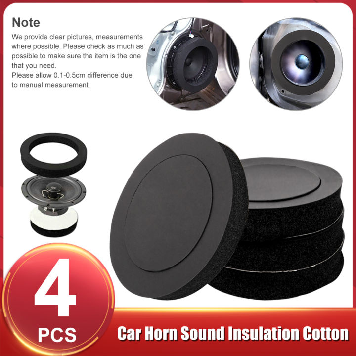 Limers store 4x 6.5" Car Door Speaker Bass Ring Foam Woofer Pad Noise