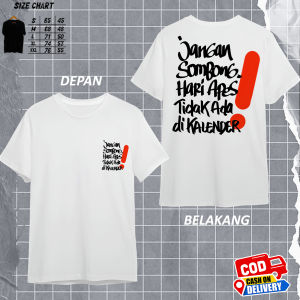 kaos distro TIDAK ADA DI KALENDER   - kaos pria dan wanita lengan pendek ukuran M.L.XL.XXL kerah bulat bahan katun 24s combed