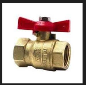 [Freeship Max] Khóa van đồng hồ nước sạch tay gạt tay xoáy phi 21 đồng( van bướm)_Kho Tuấn lợi