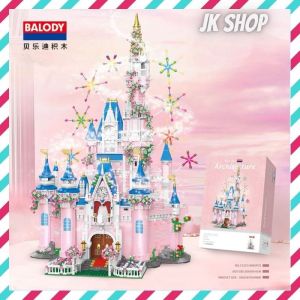 ️现货️ReadyStocks Pink Castle Lightning building blocks toys 贝乐迪 粉色 城堡 鲜花 灯光 小颗粒 积木 益智 拼装 玩具 DIY 摆件 女孩 礼物