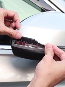 Kail Universal Car Rearview Mirror Strips Reflective Anti-Collision Anti-Scratch Decor Covers For Most Auto Models 7M5T2