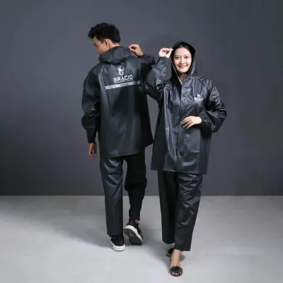 RAINCOAT JAS HUJAN PONCO LENGAN kelalawar pria wanita dewasa By QNA jumbo
