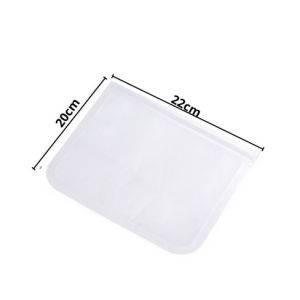Gratis Semua - Silicone Food Bag Kantong Penyimpanan Makanan Kedap Udara Ziplock / Plastik Makanan Ziplock Transparent Silicone