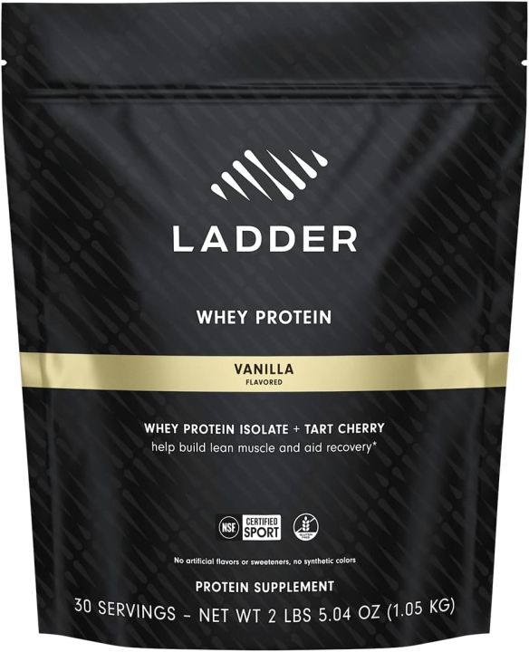 [PRE-ORDER] LADDER Grass-Fed Whey Protein Powder, 26g Protein for Muscle Gain, 7g BCAAs, 14g EAAs, 2 Billion CFU Probiotics, No Artificial Sweeteners, NSF Certified Supplements