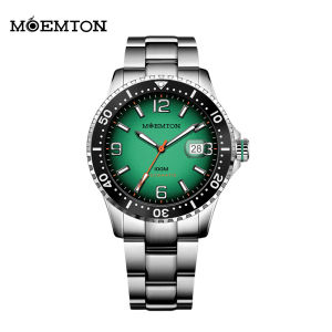 MOEMTON Deep sea green plate mens mechanical watch 100M waterproof M136.BSSA01