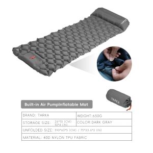 TARKA Inflatable Camping Mats Air Mattress With Pillow Outdoor Tourist Sleeping Pad Self-Inflating Mattress For Hiking Climbing2026