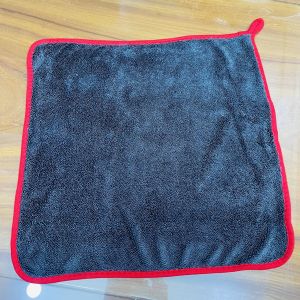 COMBO 3 KHĂN LAU XE Máy Xe Ô tô SUPERFINE FIBER VIỀN ĐỎ 40x40 30x60 40x60 Cao Cấp Dày Thấm Hút Vệ Sinh Nhà Cửa