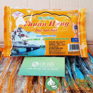 Kẹo Mè Xửng Huế Thuận Hưng Dạng Lát - Gói Vàng 250gr Dẻo Thơm Đúng Hương Vị Cố Đô - Út Hà Đặc Sản