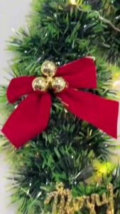 Christmas Pine Wreath Artificial Christmas Tree Door Frame Decoration Xmas Ornament for Home Decor