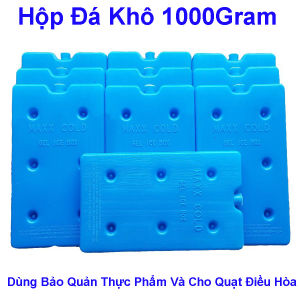 Đá Khô Hộp Nhựa 1000gram Maxx Cool Dùng Cho Quạt Điều Hòa Bảo Quản Thực Phẩm