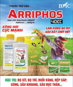 Thuốc trừ sâu Arriphos Chai 400ml Thành phần Dimethoate 400g/ lít