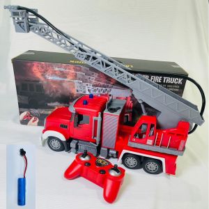 Xe Cứu Hỏa Phun Nước Điều Khiển Từ Xa Sử Dụng Sạc Pin Loại To 9 Kênh Điều Khiển-Xe Đồ Chơi Cho Bé