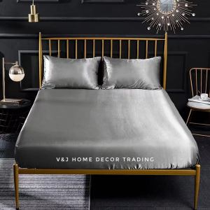 SILK BEDSHEET 3in1 Silk Satin Shiny Bedsheet Heavy Satin