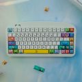 [Keycap Only]American Comics Hand-painted Keycap Doodle Hand Drawn keycap 129 Keys Profile PBT Five-Sided Sublimation For Cherry MX Switch nical Keyboard Keychron/RK61/GK61/Anne Pro 2. 